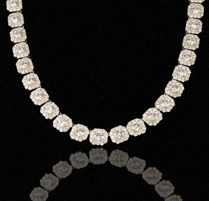 12mm S925 Clustered Tennis Chain
