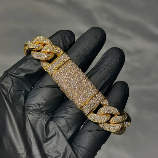 Cuban chain/bracelet/earrings set